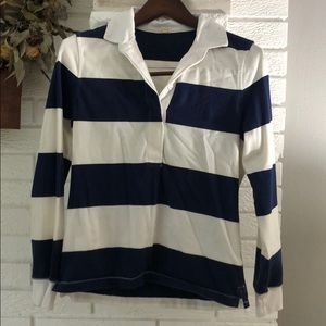 J.Crew Long Sleeve Nautical Boyfriend Shirt